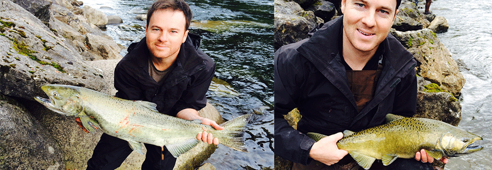 Catching my first River Chinooks!