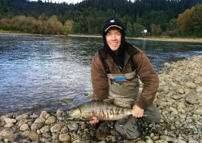 Neal with a chum salmon buck