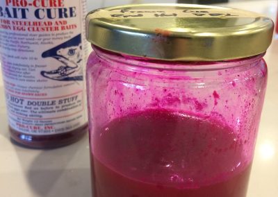 Liquid procure left over after curing roe