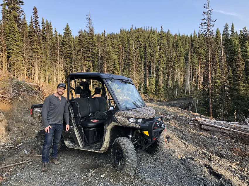 canam side by side - moose hunting
