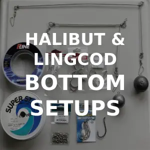 halibut and lingcod bottom setup