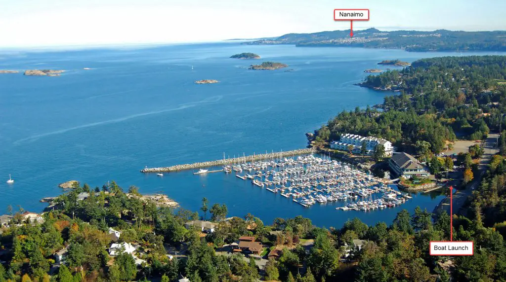 Nanoose Bay Fairwinds Marina boat launch