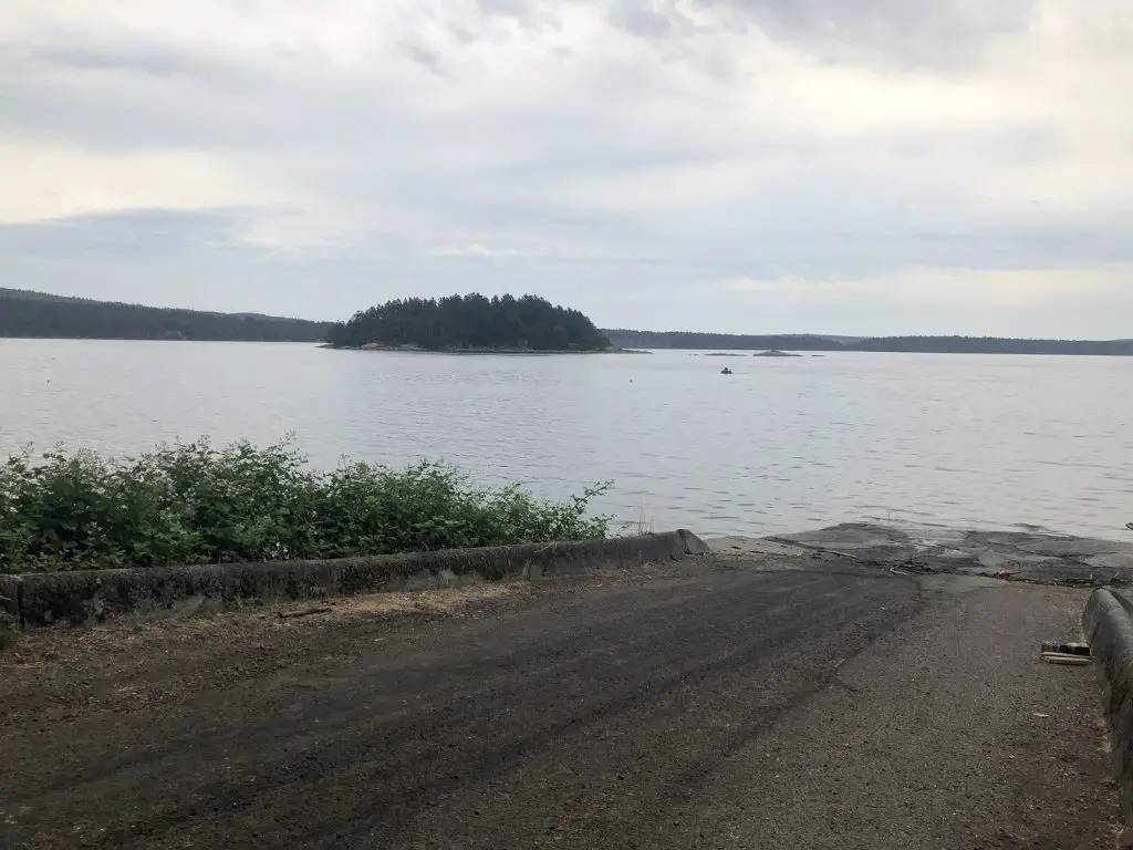 Cedar Boat Ramp looking out