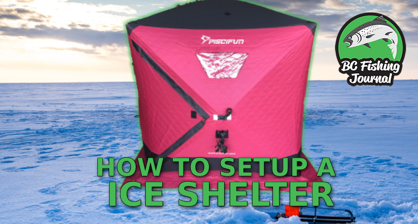 how to setup an ice shelter piscifun review