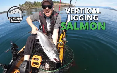 Vertical Jigging for Salmon in Kayak