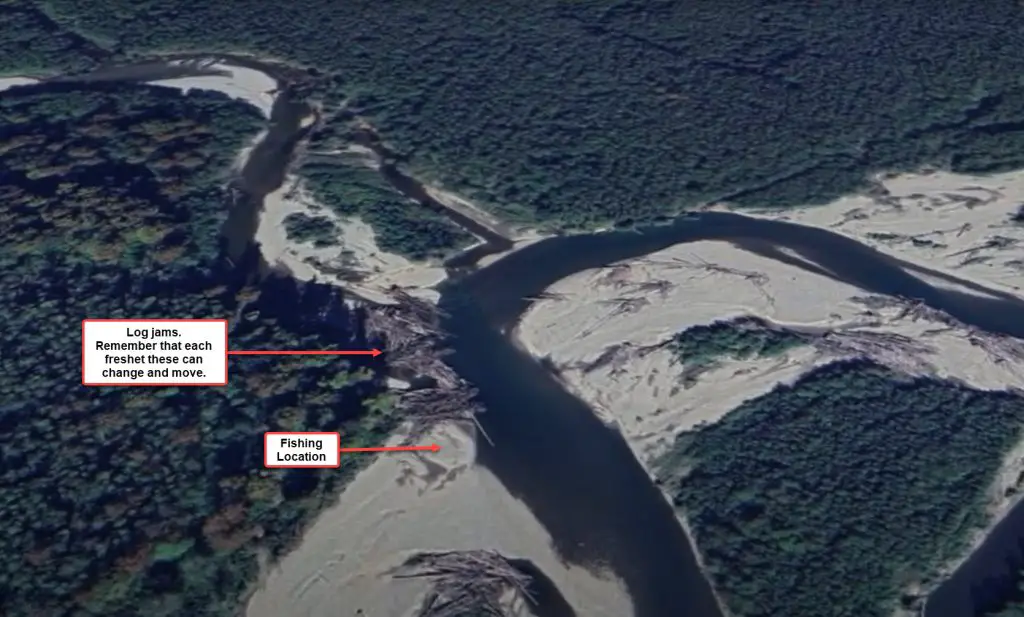 confluence fishing location