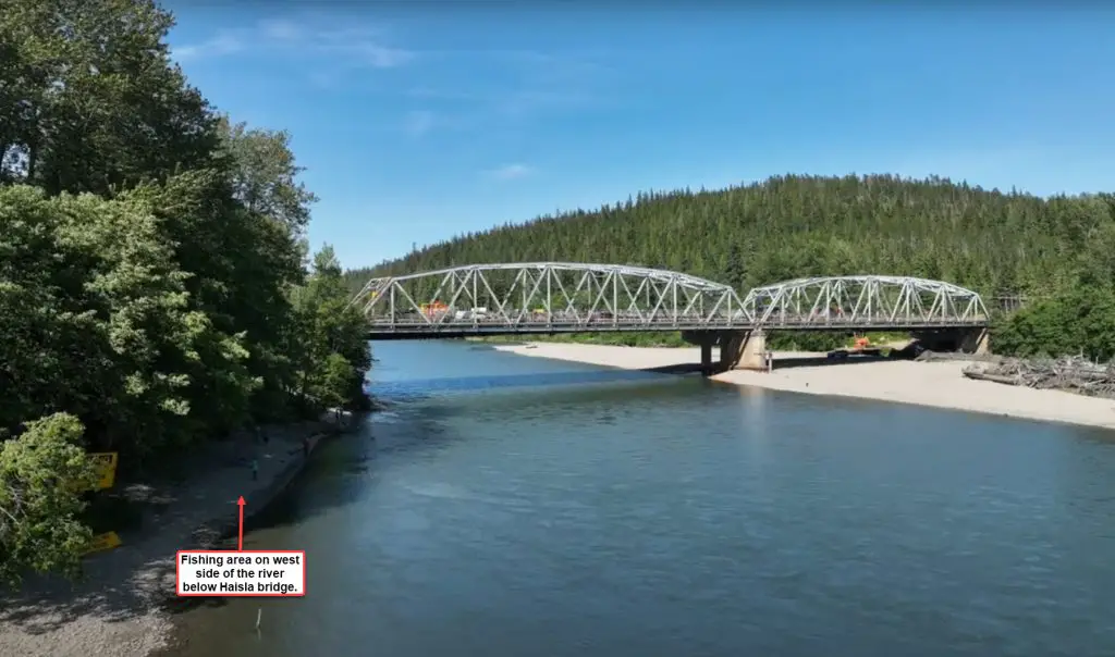 Haisla bridge fishing location