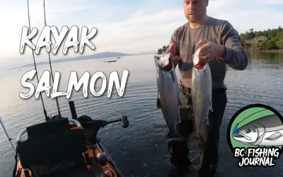 Phenomenal Fathers Day Salmon Kayak Fishing