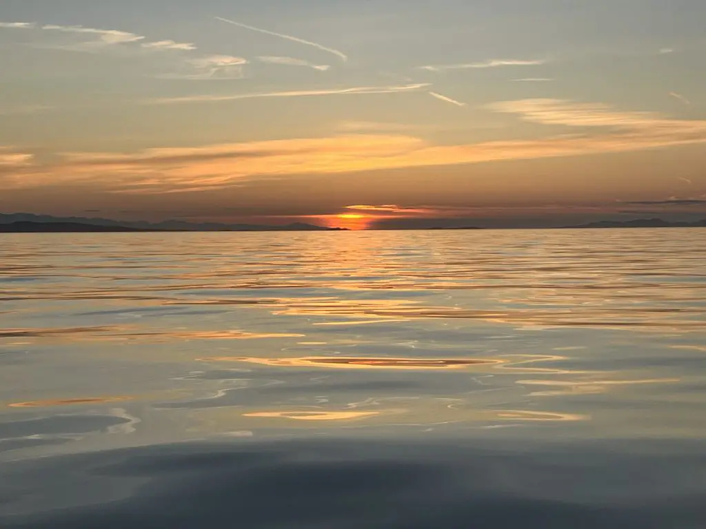 July 17th evening on Georgia Strait July 17th evening on Georgia Strait