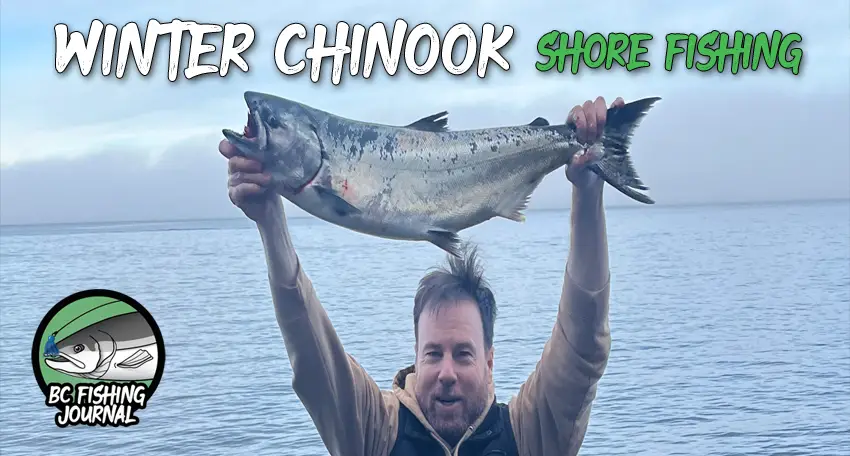 Winter Chinook Fishing from Shore