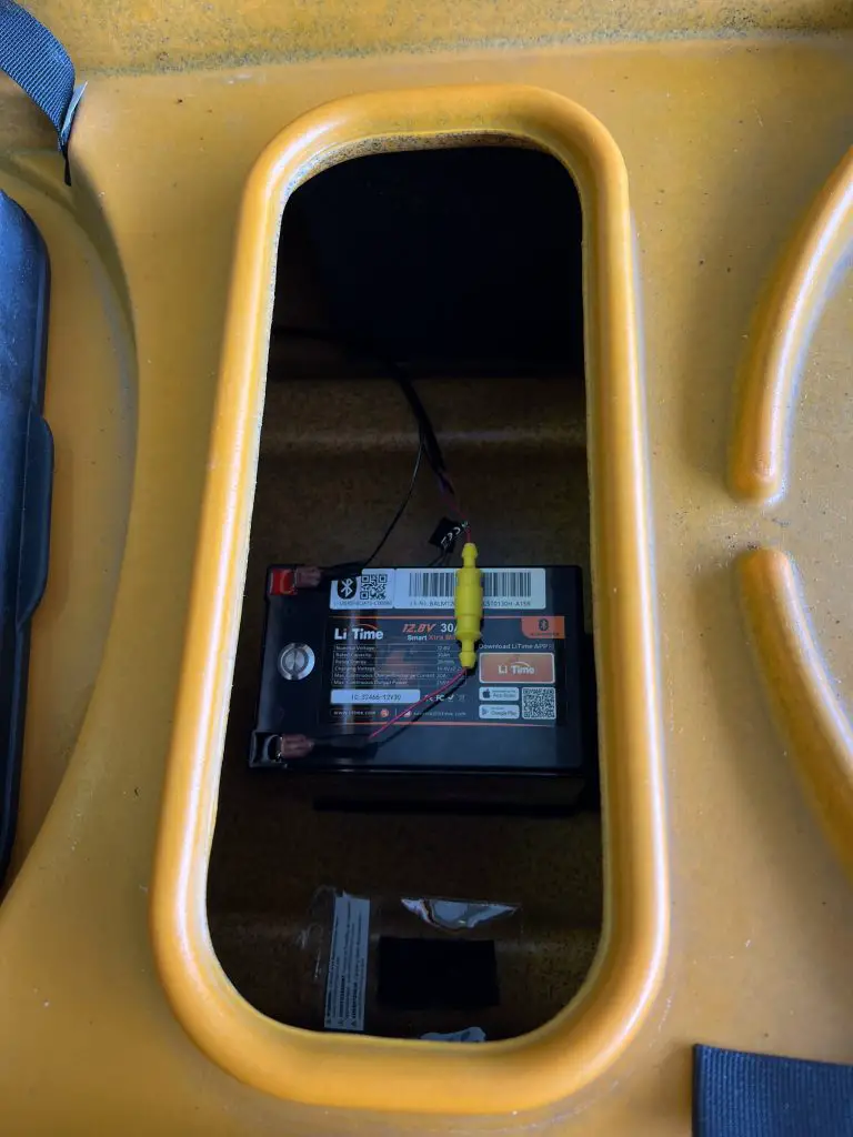 Battery in Kayak 1